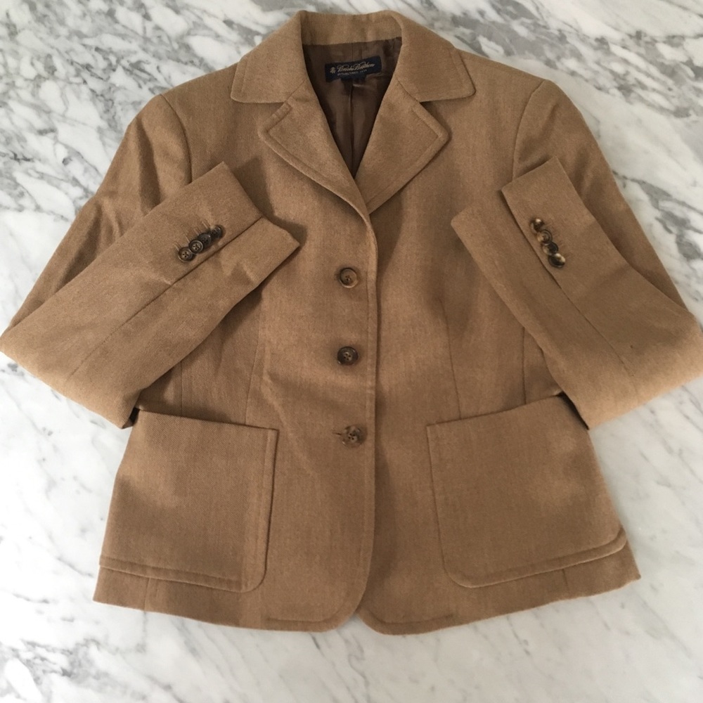Wool Twill Herringbone Jacket